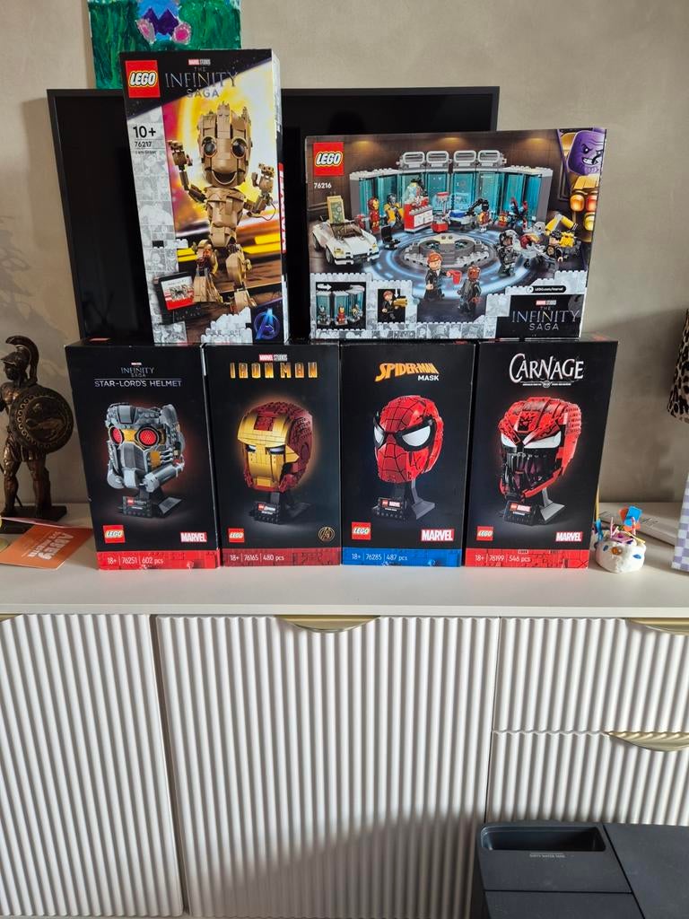 Lego Marvel sets: I am Groot, Star-Lord, Iron Man, Spiderman, Ophalen of Verzenden, Nieuw