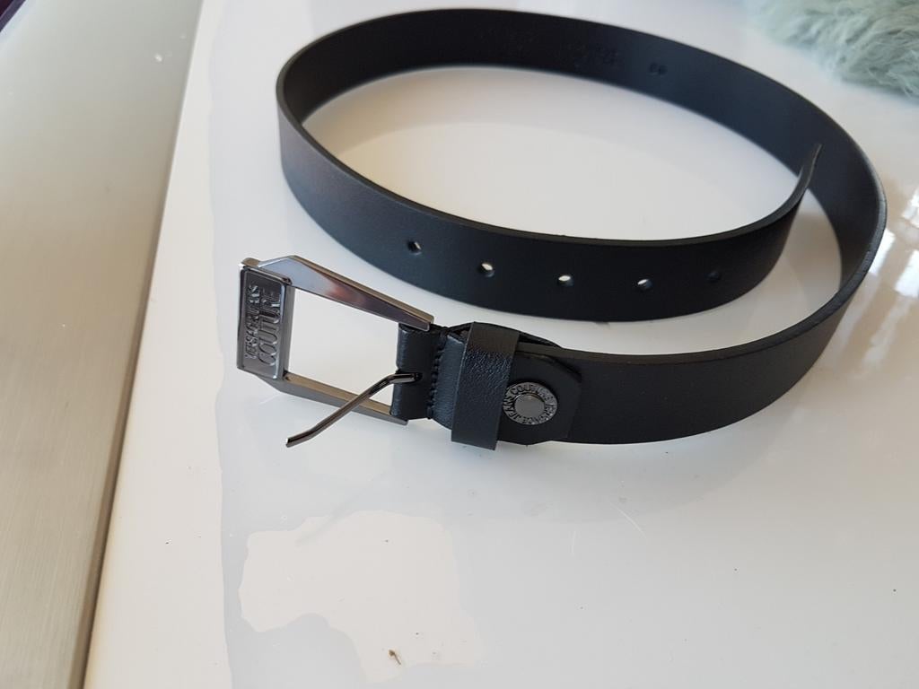 Versace riem leer is 94.5 cm, Ophalen of Verzenden, Zo goed als nieuw, Zwart, 90 tot 100 cm