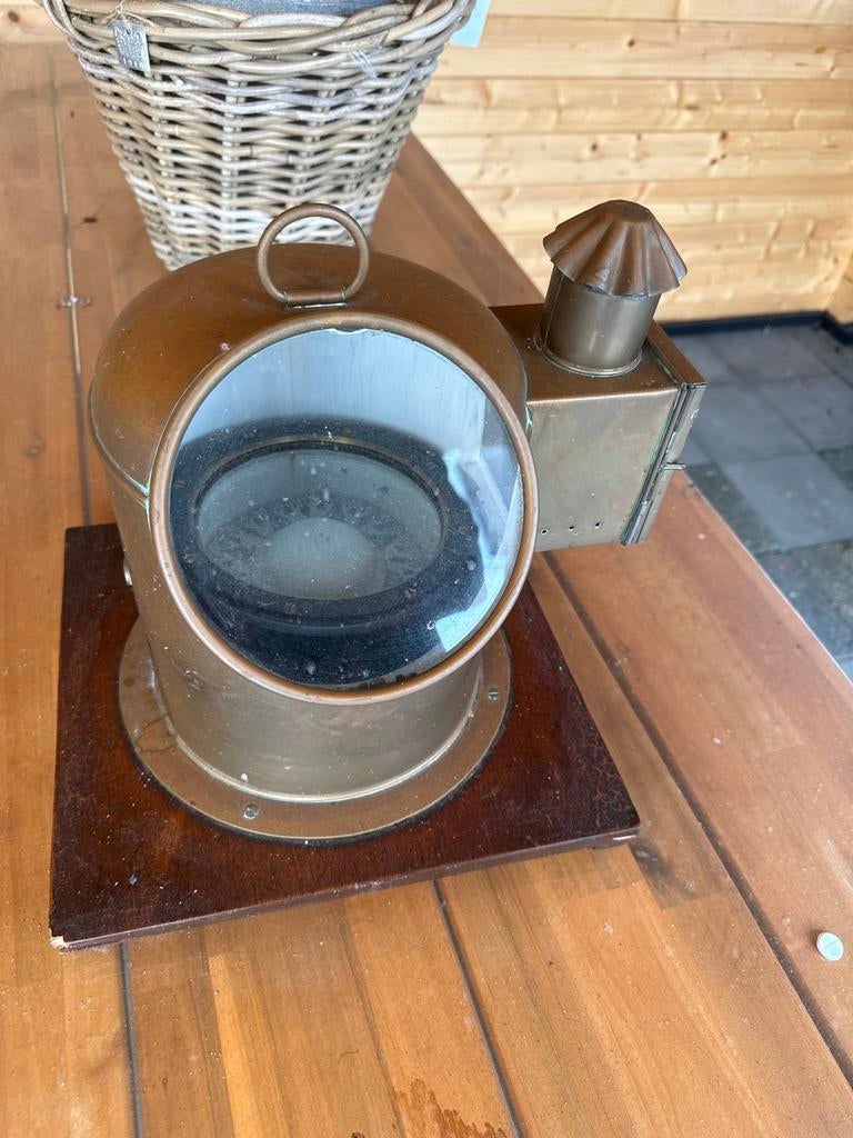 Antiek Scheepskompas - Messing, Ophalen of Verzenden