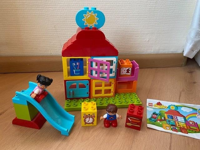 Duplo, eerste speelhuis met poppetjes, set 10616 compleet, Gebruikt, Ophalen of Verzenden, Compleet, Duplo