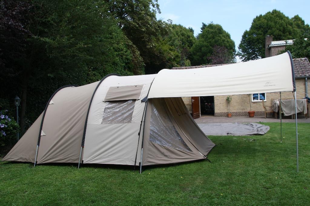 Praktische en ruime tunneltent Bardani Torino 4/5 persoons, Caravans en Kamperen, Ophalen, Gebruikt, Tot en met 5