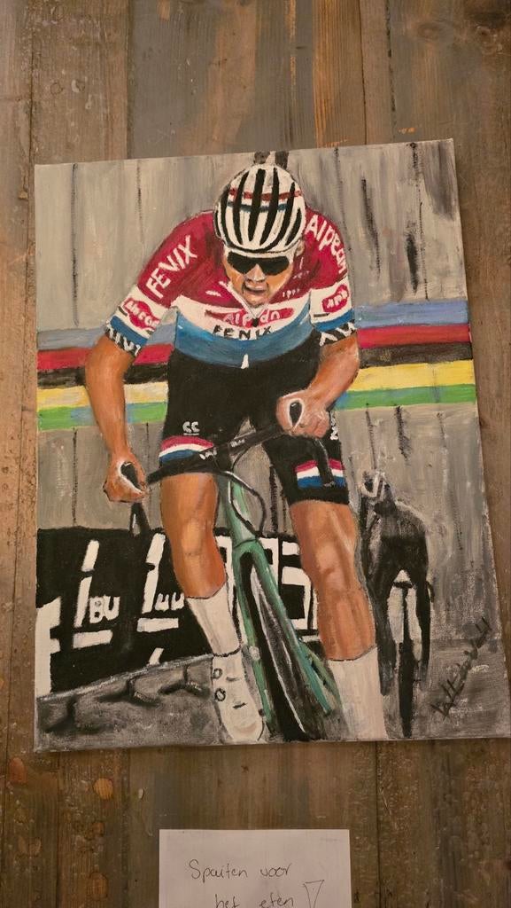 Olieverf Schilderij mathieu vd poel 30x40 cm, Ophalen of Verzenden