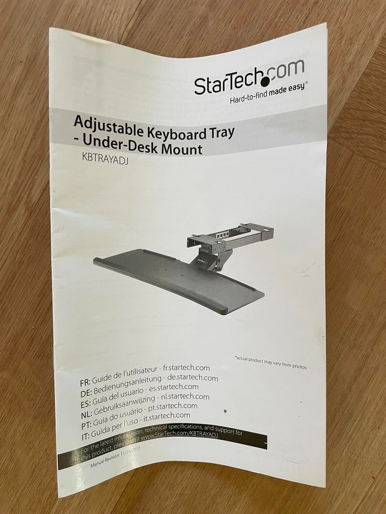 Keyboard tray - bureau verlenger / keyboard steun, Ophalen, Zo goed als nieuw