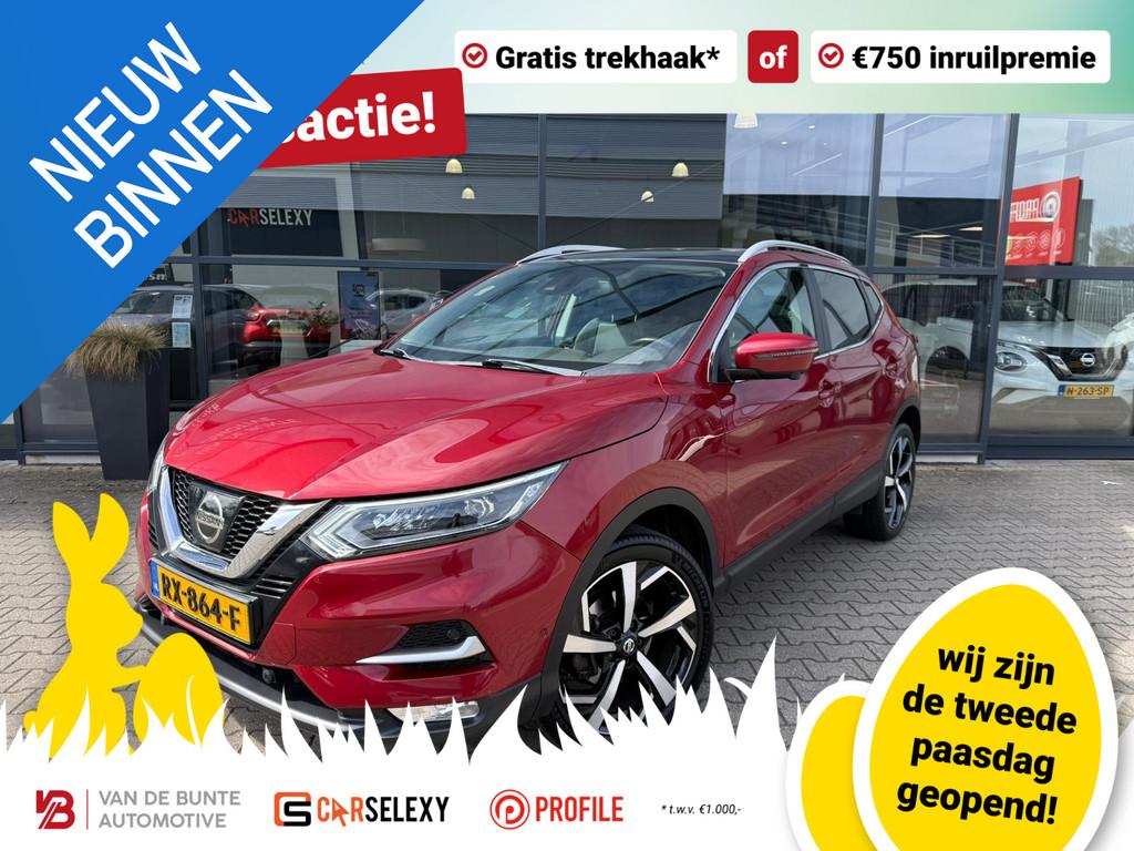 Nissan Qashqai 1.6 Tekna *Trekhaak & Stoelverwarming*, Voorwielaandrijving, 1618 cc, Gebruikt, Euro 6