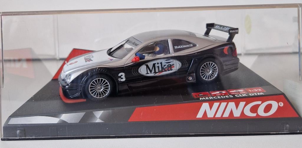 Ninco slotcar Mercedes Benz CLK DTM Mika Hakkinen 50265, Overige merken, Racebaan, Nieuw, Ophalen of Verzenden