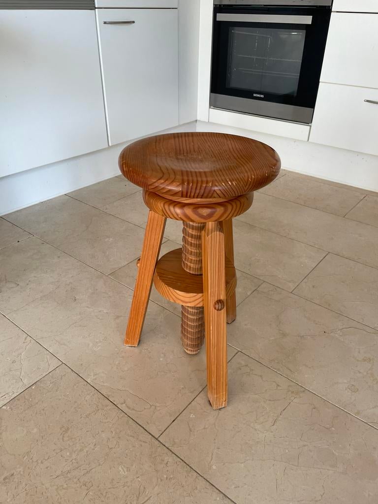 Pianokruk massief blank hout, Huis en Inrichting, Krukjes, Ophalen, In hoogte verstelbaar, Gebruikt, Hout