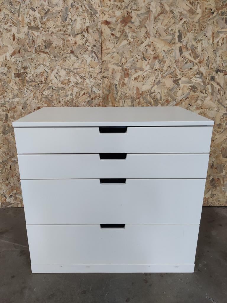 Ikea Nordli ladenkast met 4 lades, Gebruikt, 3 of 4 laden, Minder dan 100 cm, 25 tot 50 cm