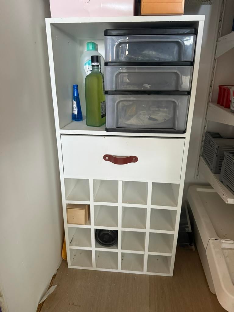 Wijnkast, Ophalen, Zo goed als nieuw, Hout, 75 cm of meer