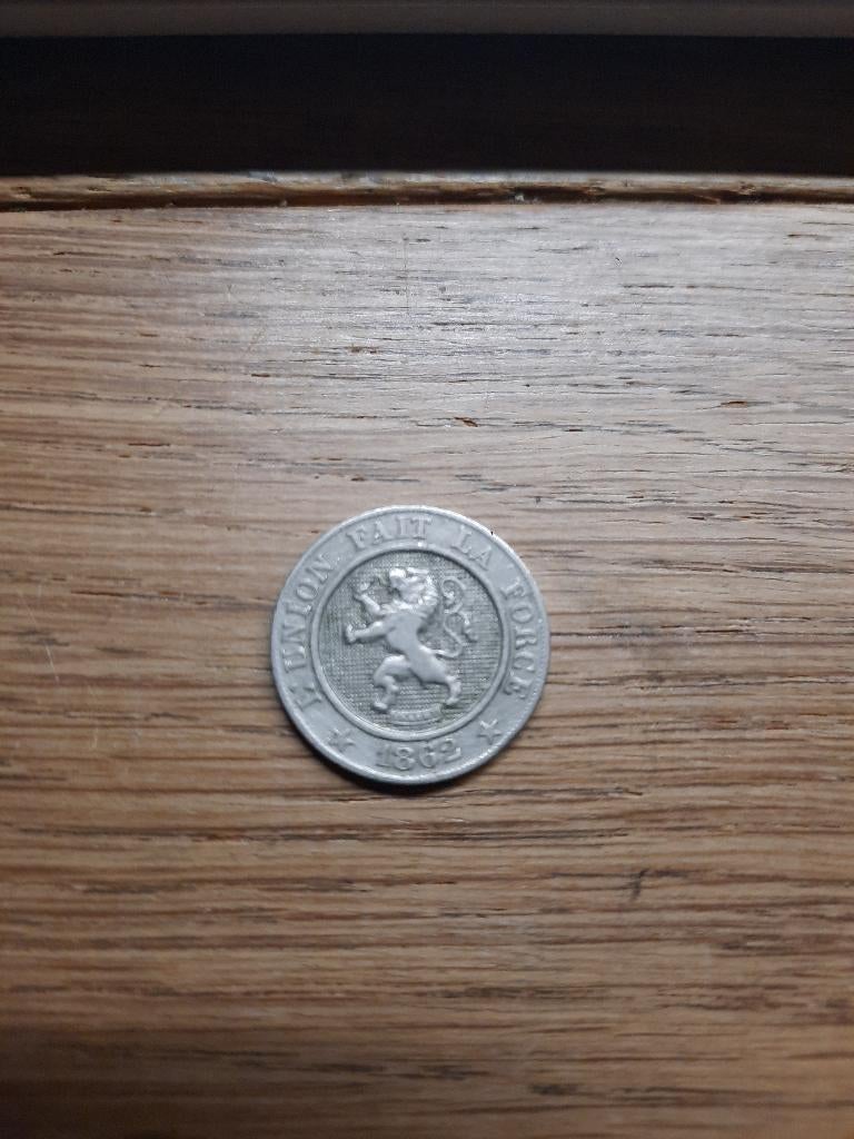 Belgie. 10 centimes 1862, Ophalen of Verzenden