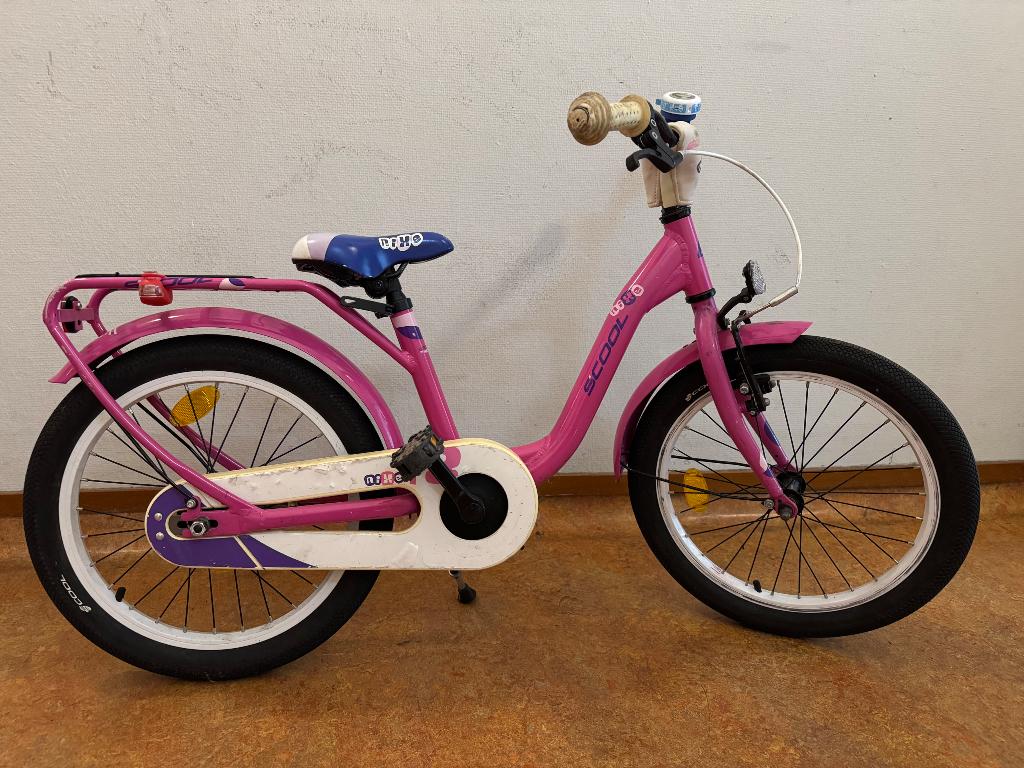 Fiets 18 inch roze, Gebruikt, Handrem, 18 inch, Ophalen