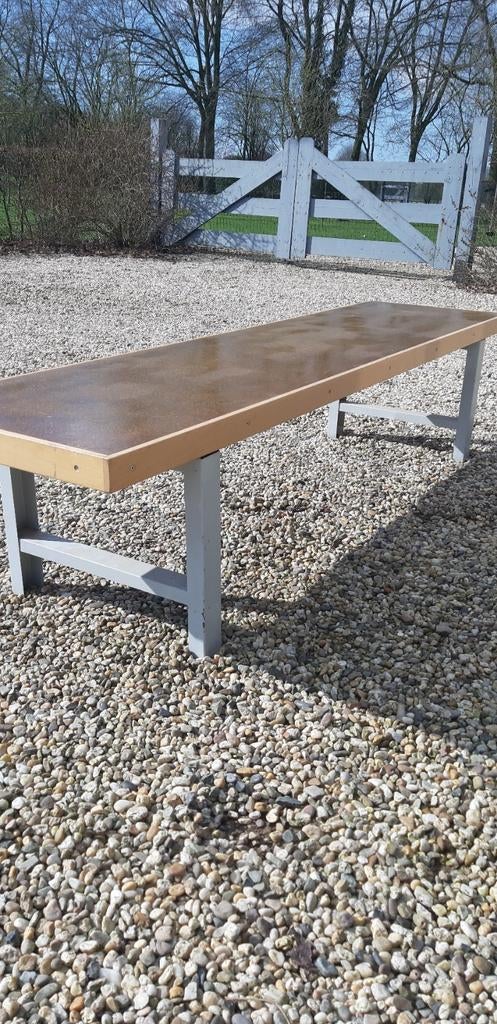 Houten bank lengte 2 meter, Ophalen, Gebruikt, Rechthoekig, Hout