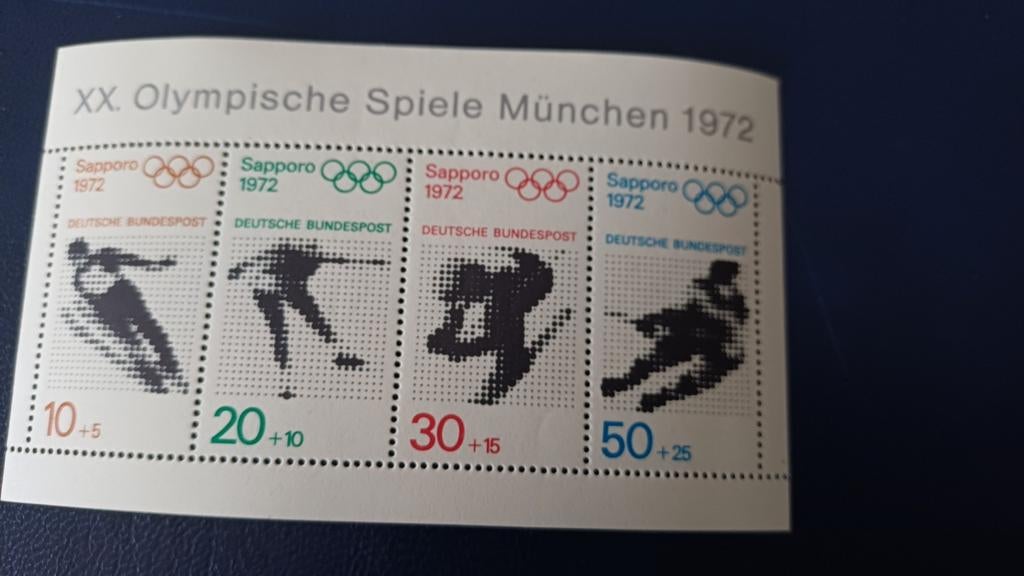 Duitsland,  1971, Sapporo  1972, Ophalen of Verzenden, Postfris, Sport