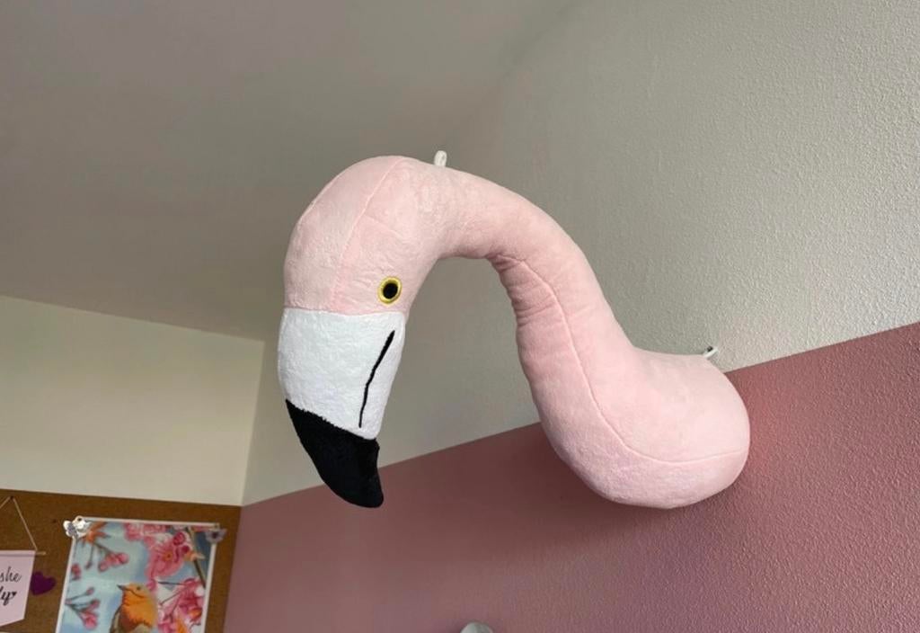 Leuke flamingo wanddecoratie voor kinderkamer, Ophalen of Verzenden, Zo goed als nieuw