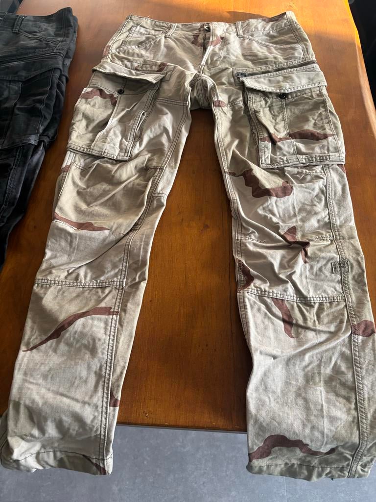 G-Star Raw Camo 30/32 Rovic Zip 3D Regular Tapered, Ophalen of Verzenden, Zo goed als nieuw, Overige maten, Groen