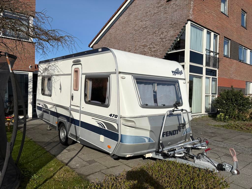 Fendt saphir 470 TDK met stapelbed bj 2008, Caravans en Kamperen, Rondzit, Schokbreker, Omvormbare zithoek, Tot en met 4