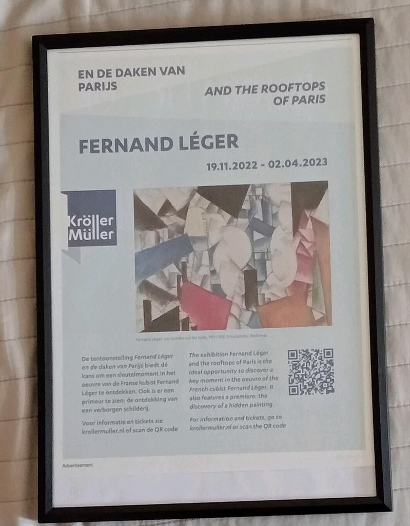 Fernand Leger affiche, Ophalen of Verzenden, 1980 tot heden, Tijdschrift