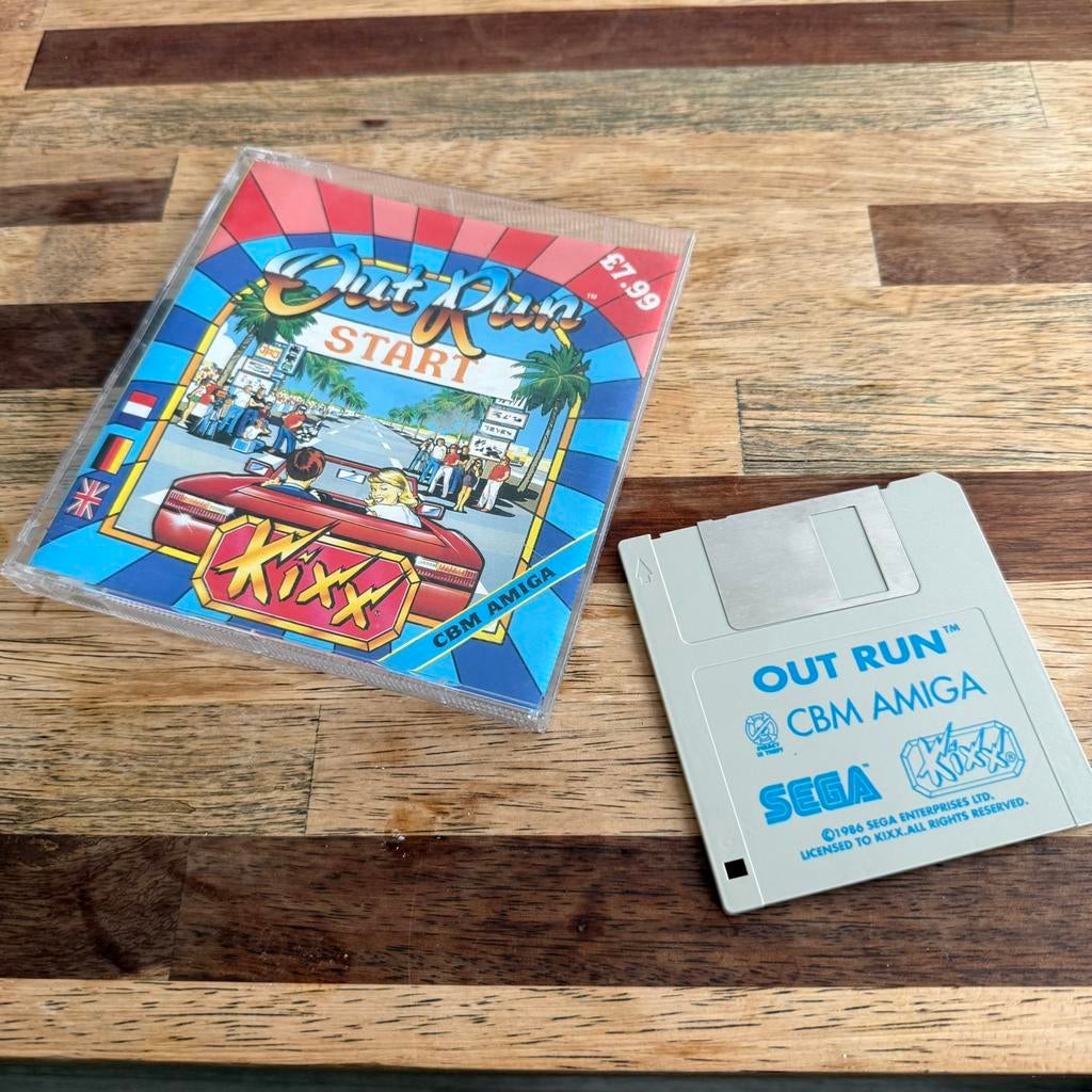 Out Run – Commodore Amiga – Sega / Kixx – Compleet in Doos, Computers en Software, Vintage Computers, Ophalen of Verzenden