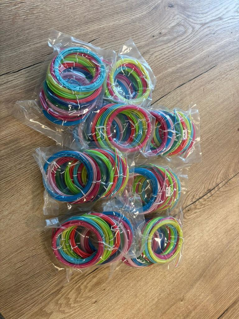 PLA 1,75mm vullingen 3D pen – meerdere kleuren – restpartij, Ophalen of Verzenden, Nieuw, Knutselen