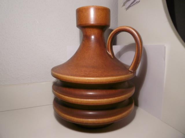 Aparte grote vintage West Germany vaas. Hoogte 32 cm., Ophalen of Verzenden