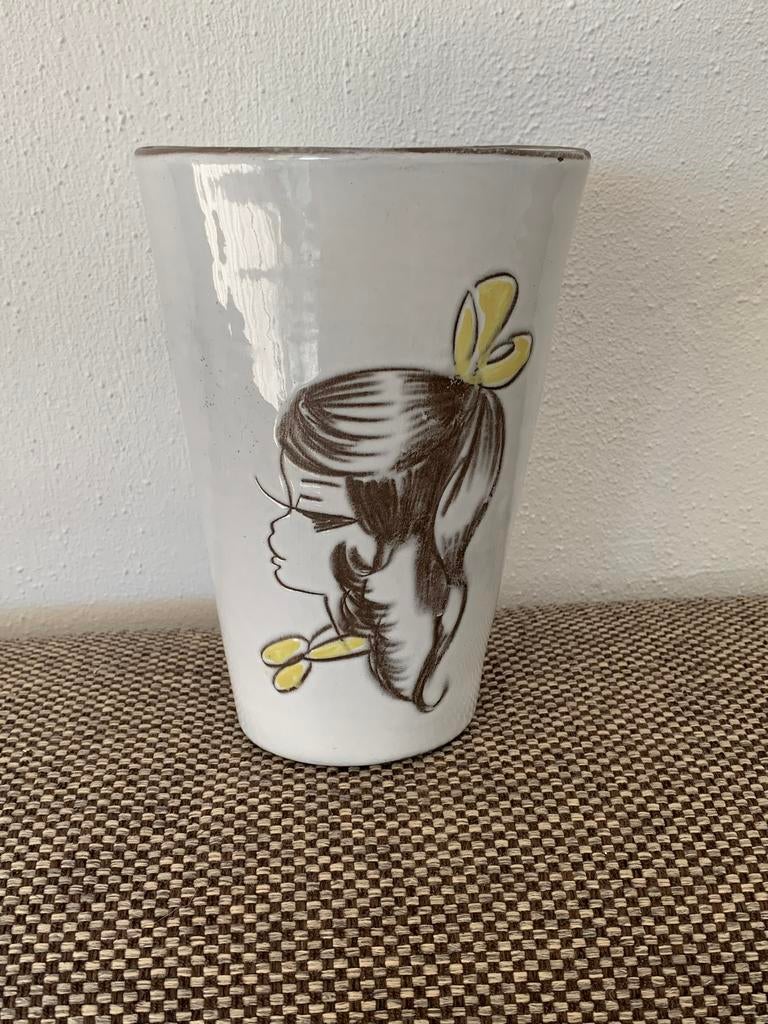 Vintsge Vaasje Aalten Couzijn&Pool, Ophalen, Overige kleuren, Minder dan 50 cm, Glas