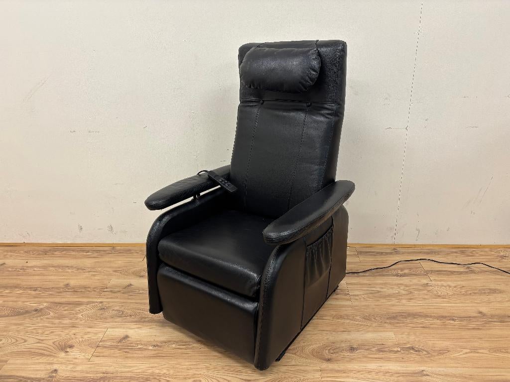 Doge Modulair sta op stoel zwart leer gratis op maat gemaakt, Ophalen, Gebruikt