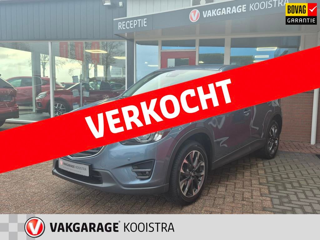 Mazda CX-5 2.0 SkyActiv-G 165 Nakama|Navi|Trekhaak 1800KG, Voorwielaandrijving, Stof, Zwart, 4 cilinders