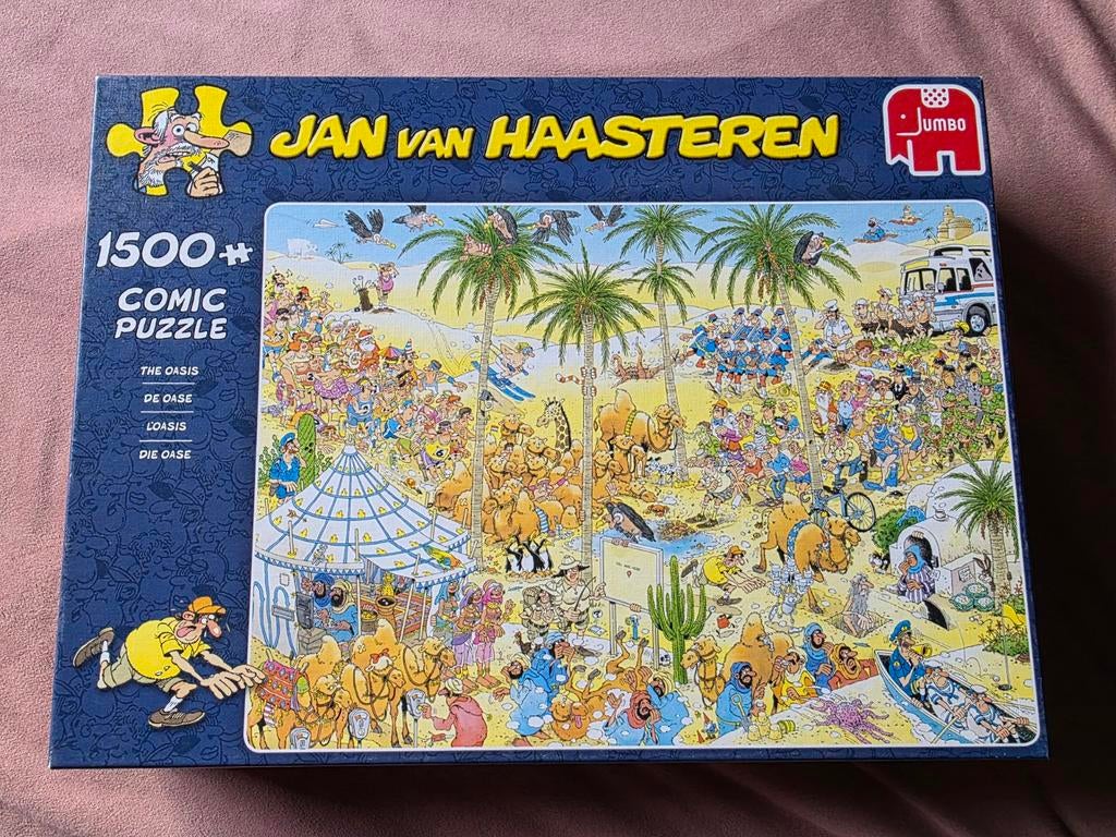 Jan van Haasteren De Oase 1500 stukjes, Ophalen, 500 t/m 1500 stukjes, Gebruikt, Legpuzzel