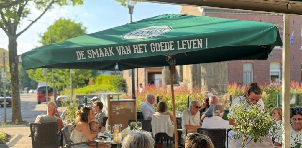 Leeuw Bier parasol 4x4 meter (2 stuks), Ophalen of Verzenden