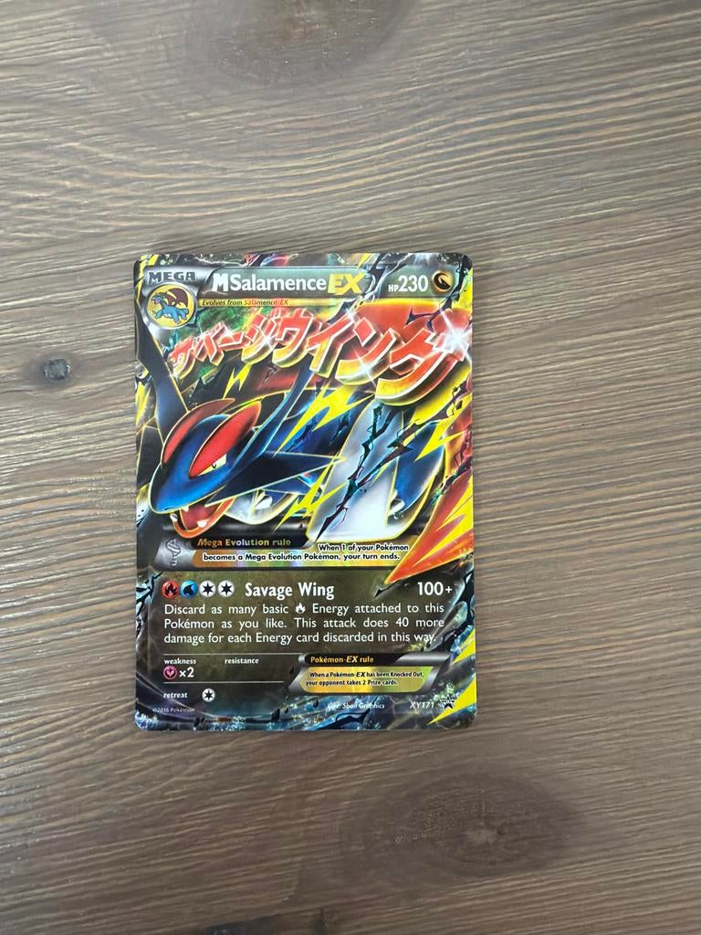 Pokémon Kaart M Salamence EX XY171, Ophalen of Verzenden, Zo goed als nieuw, Losse kaart