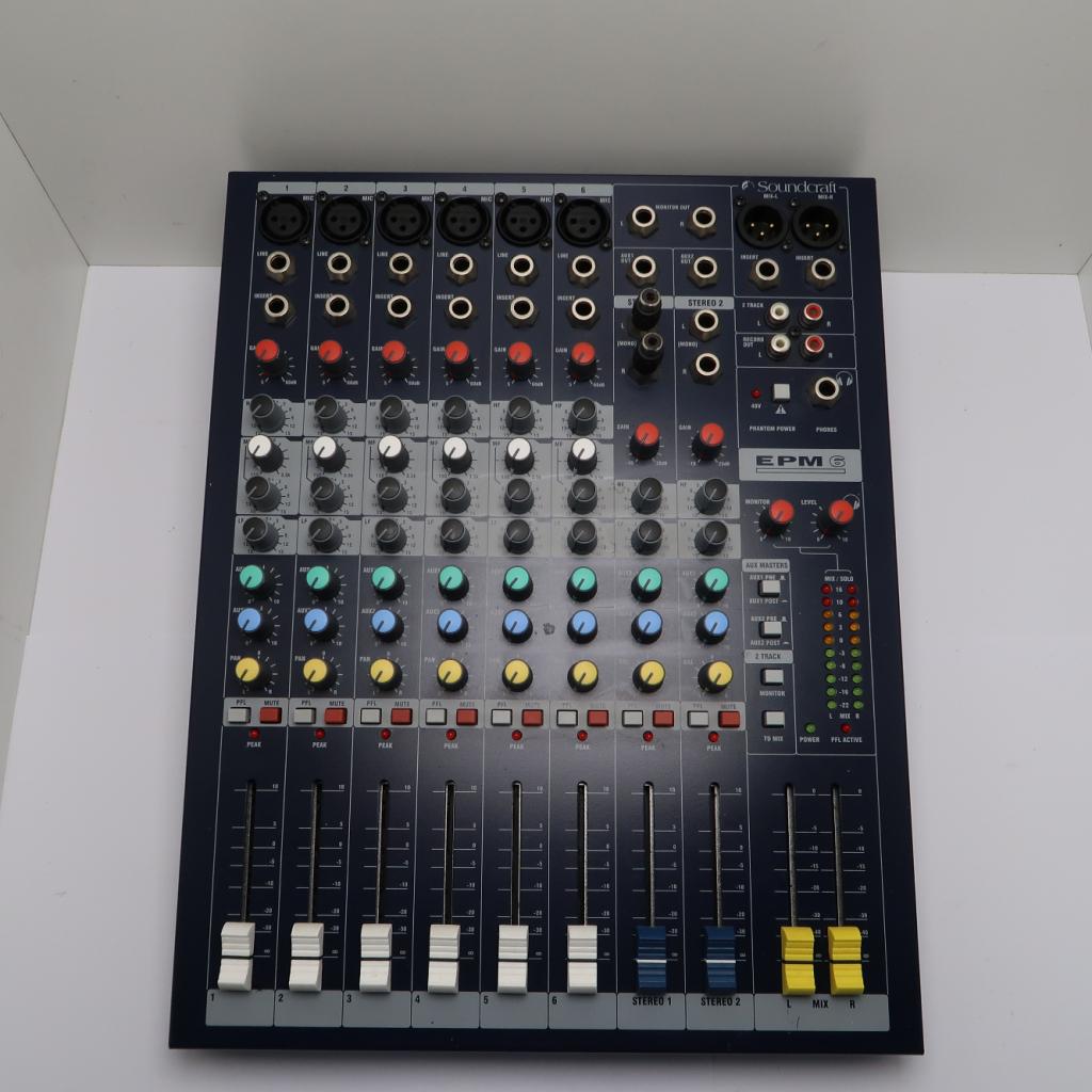 Soundcraft EPM6 Analoge Mixer | in Goede Staat, Niet ingevuld, Zo goed als nieuw, Niet ingevuld, Niet ingevuld