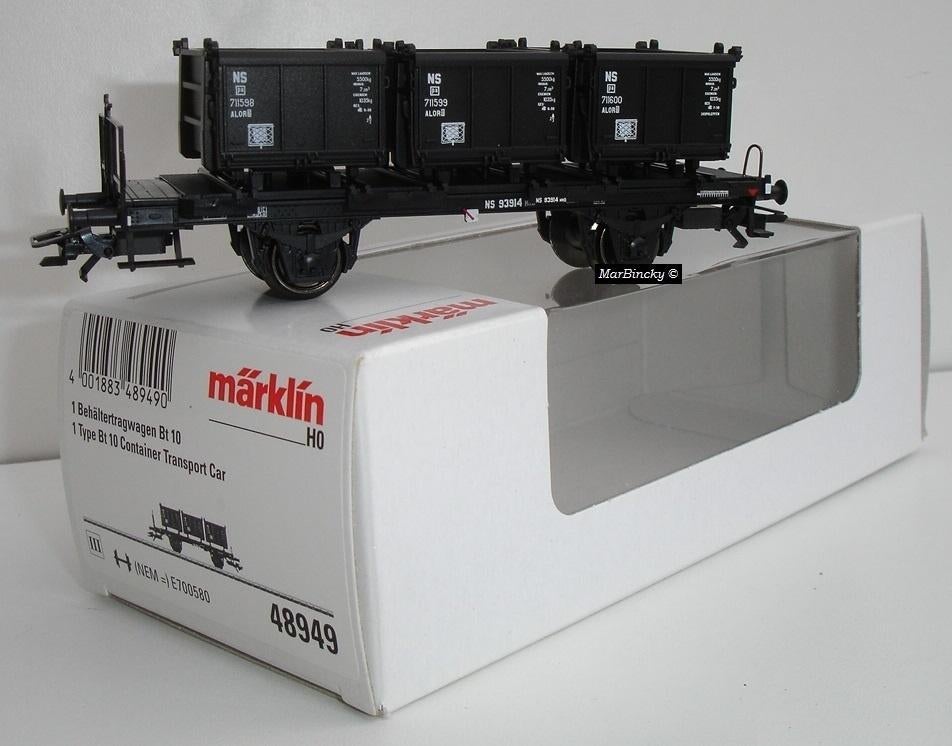 Märklin 48949 Containerwagen Bt 10 NS / NL !, Wisselstroom, Ophalen of Verzenden, NS, Märklin