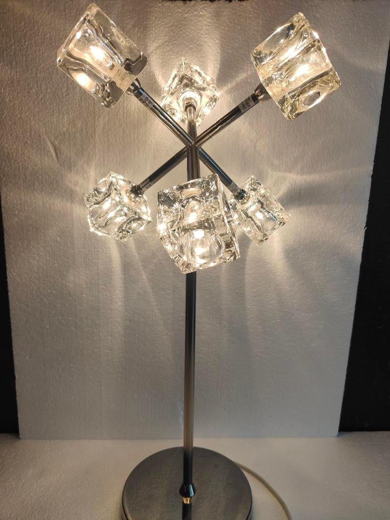 IKEA Isasa Lamp met 5 lichtpunten, Ophalen of Verzenden, Gebruikt, Glas, Modern, Kubistisch