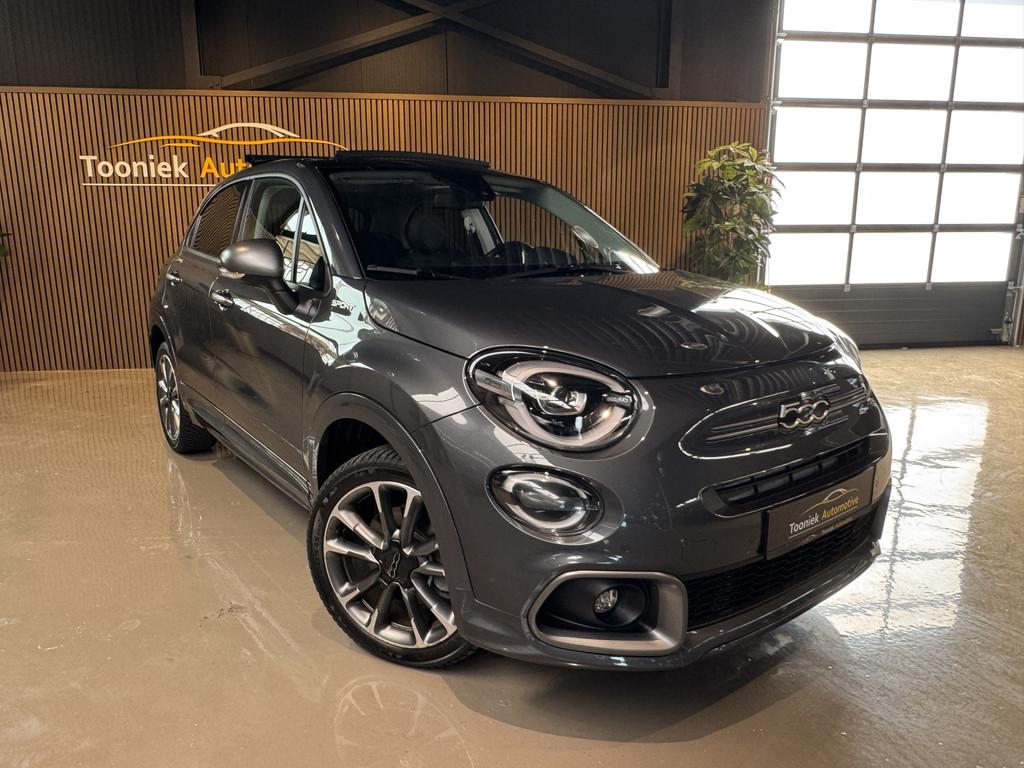 Fiat 500X 1.5 Hybrid Sport Cabrio Automaat Apple Care Play C, Auto's, Fiat, Gebruikt, Zwart, 500X, Bedrijf