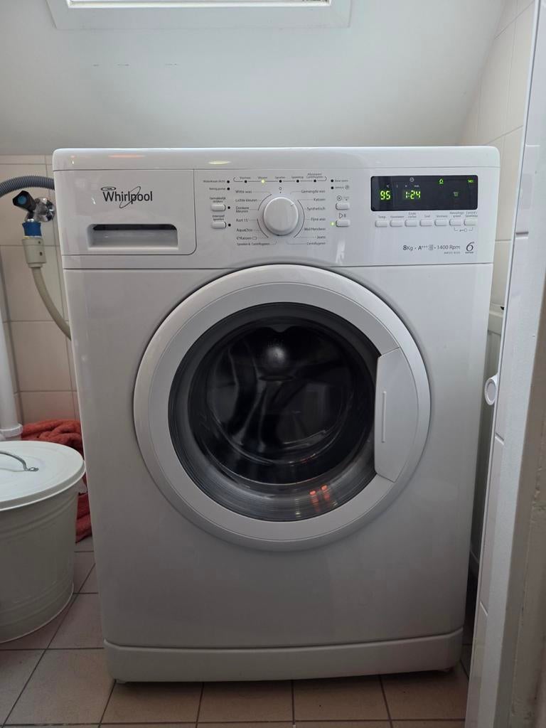 Whirlpool Wasmachine, Ophalen, 1200 tot 1600 toeren, Gebruikt, 8 tot 10 kg