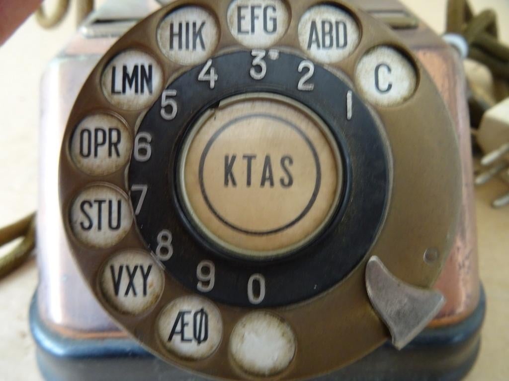 Vintage koperen telefoon KTAS D30 telefoontoestel KTAS D30, Ophalen of Verzenden