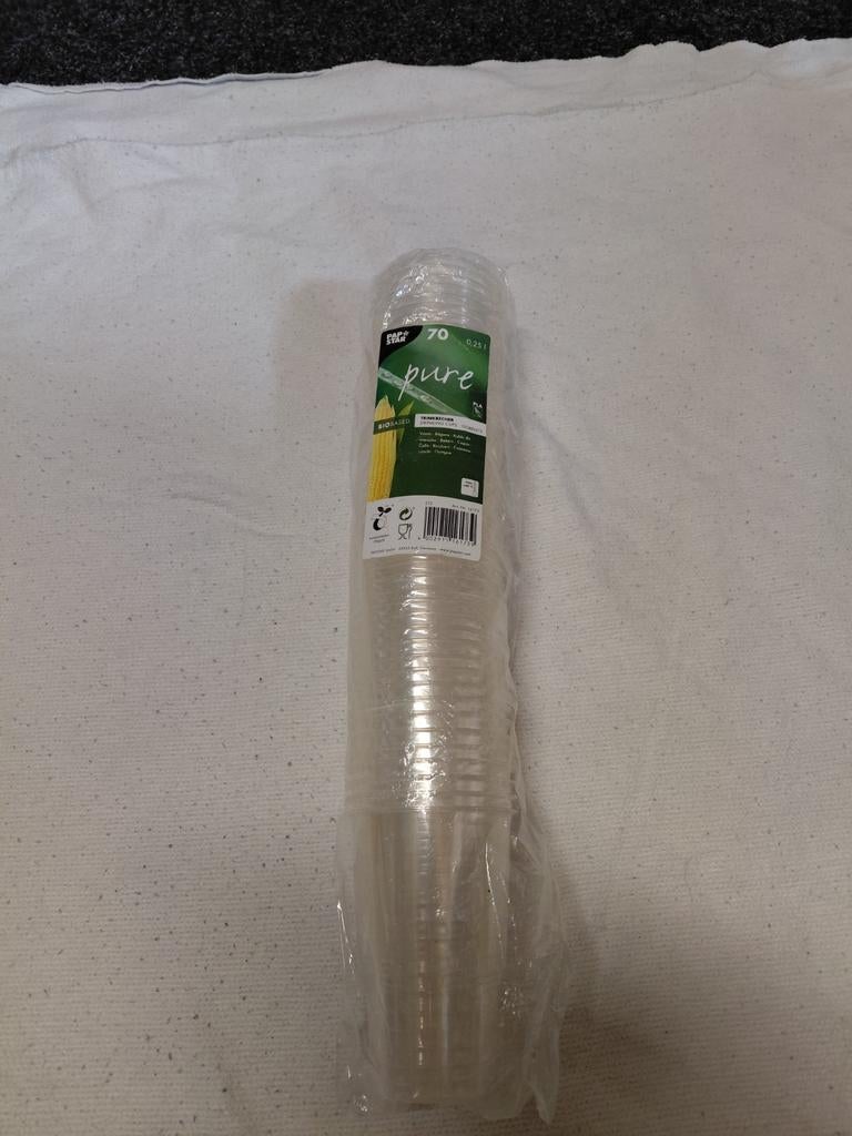 Wegwerpbekers - Transparant en Blauw (Nieuw), Ophalen of Verzenden, Nieuw