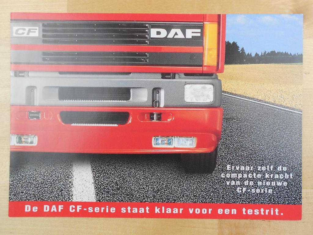 DAF 65CF 75CF 85CF Brochure 1998 – 65 75 85 CF, Ophalen of Verzenden, Zo goed als nieuw, Overige merken, DAF