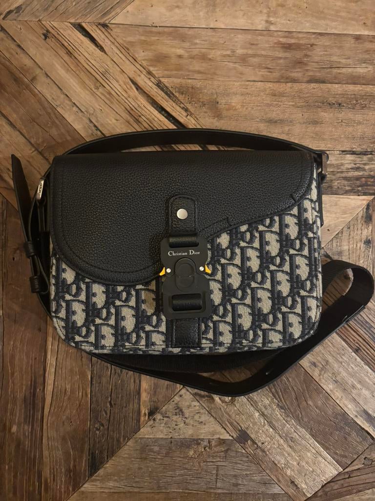 Schoudertas heren dior, Ophalen of Verzenden, Gebruikt, Zwart