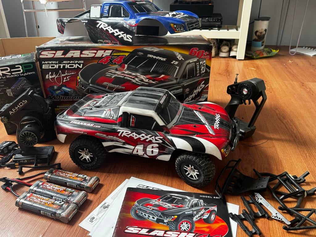 Traxxas Slash 4x4 - Mark Jenkins Edition RC Auto, Hobby en Vrije tijd, Modelbouw | Radiografisch | Auto's, Gebruikt, Auto offroad