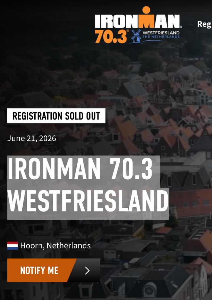 Gezocht Ironman 70.3 westfriesland ticket, Eén persoon