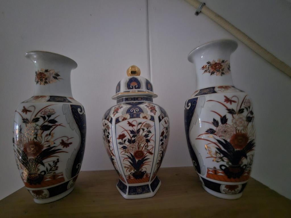 Japanse Imari-porseleinen vazen, Antiek en Kunst, Antiek | Porselein, Ophalen of Verzenden