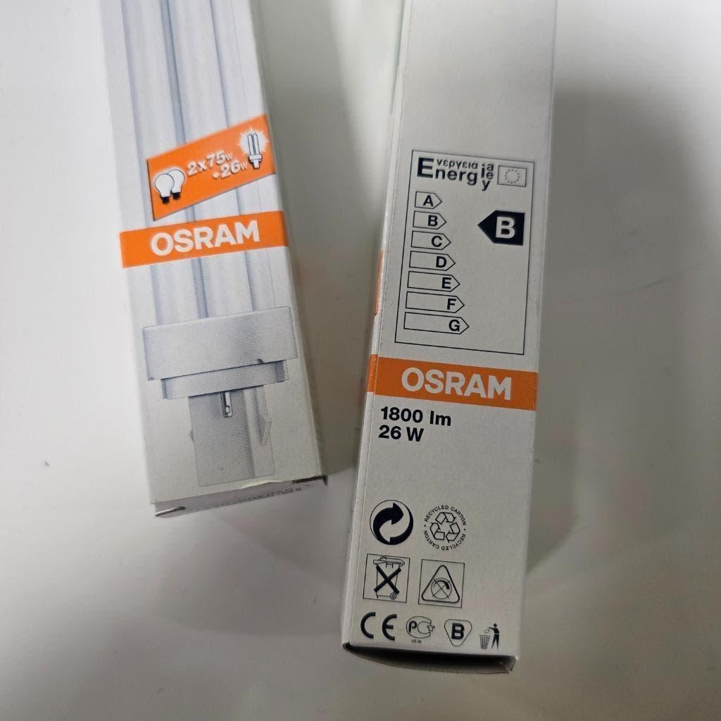Osram Dulux D lamp - G24d-3 - 26W (9 stuks), Huis en Inrichting, Ophalen of Verzenden, Gebruikt, E27 (groot), Led-lamp