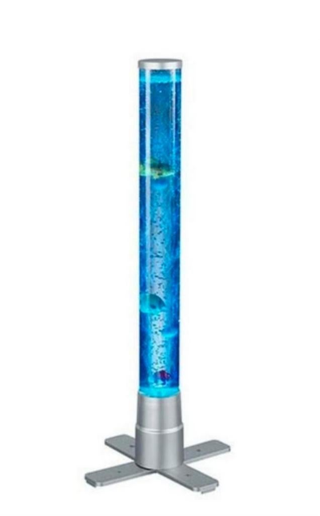 Sfeervolle Lavakolom Lamp met Kleurrijke Visjes, Ophalen of Verzenden, Nieuw, Modern, Speels, Sfeervol