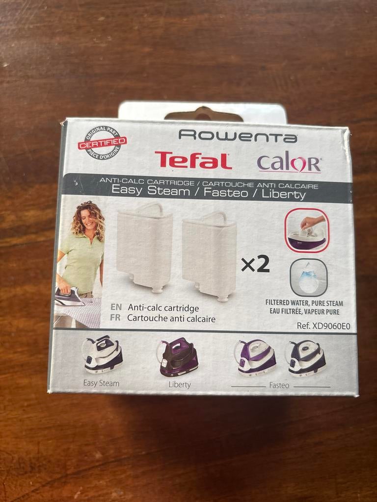 Tefal Calor Rowenta Antikalk (anti-calc) cartridge 2x, Ophalen of Verzenden, Nieuw