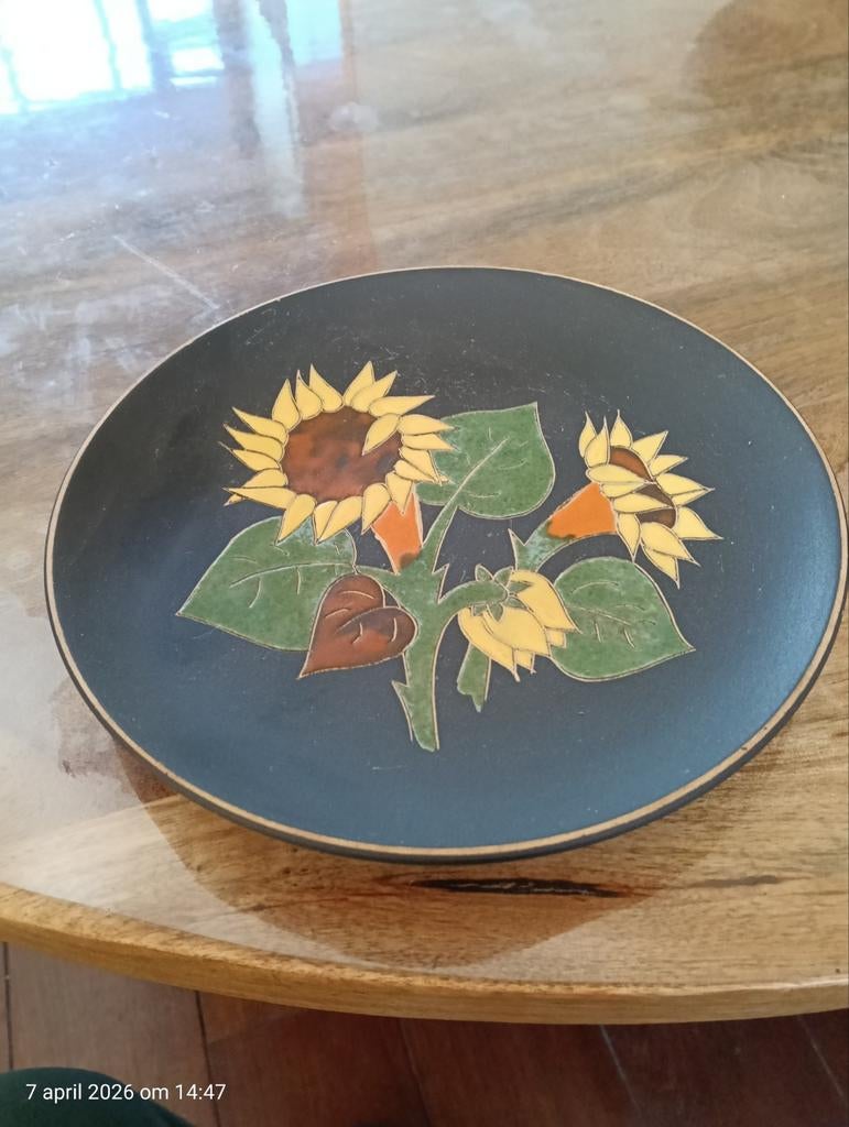 Ruscha retro bord zonnenbloemen, Verzenden