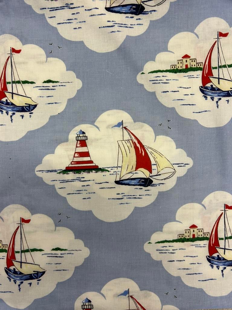 VINTAGE IKEA gordijnen ‘Albertina Boats’, Huis en Inrichting, Stoffering | Gordijnen en Lamellen, Ophalen of Verzenden, Nieuw