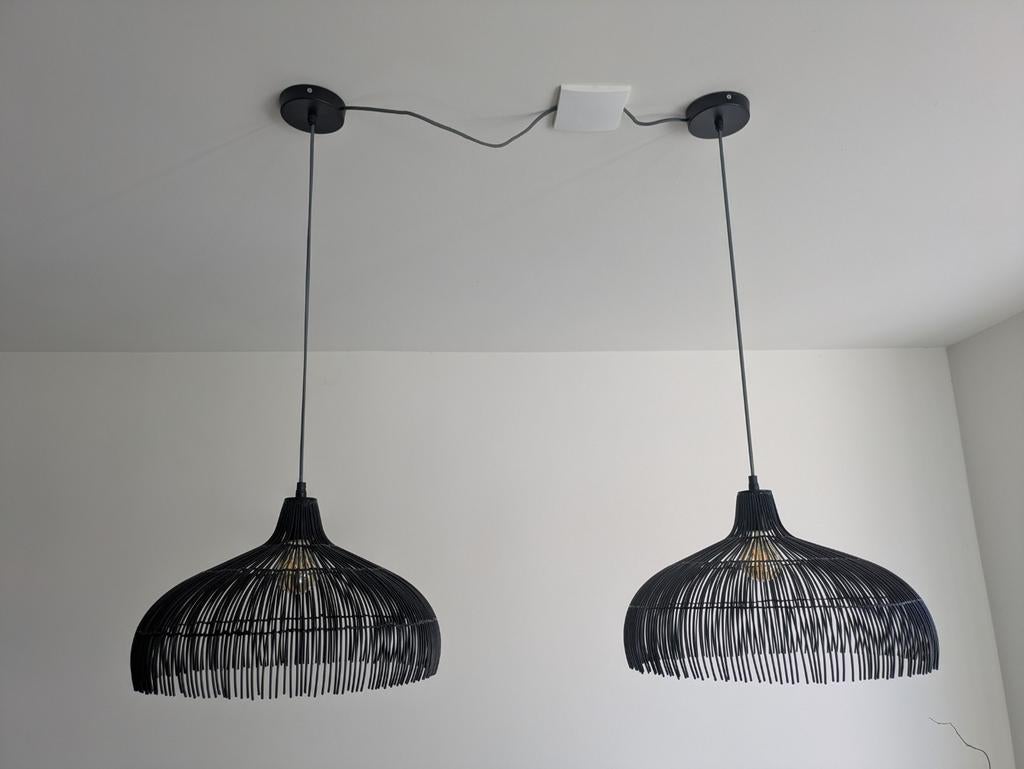 Bodilson hanglampen/eettafel lampen, Huis en Inrichting, Ophalen, Zo goed als nieuw, Metaal, Modern