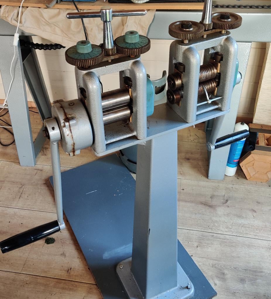 Wals combi plaat en draad en statiefedelsmid, Ophalen, Gebruikt