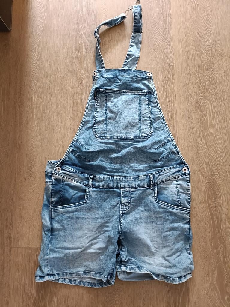 Zwangerschaps tuinbroek kort - Prenatal - Maat 42, Kleding | Dames, Positiekleding, Ophalen, Overige typen, Blauw, Maat 42/44 (L)