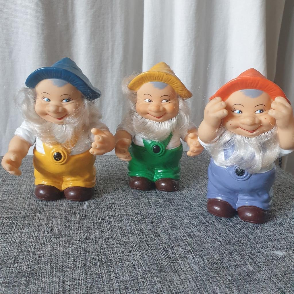 Vintage Eugene dwergen Sneeuwwitje 1993 3 stuks 0903, Verzamelen, -, -, Ophalen of Verzenden, Zo goed als nieuw